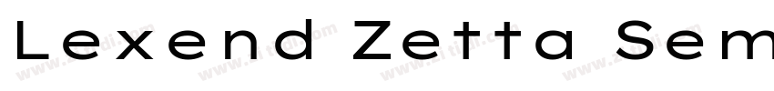 Lexend Zetta SemiBol字体转换